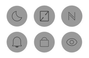 Mute and lock icon with another icon vector