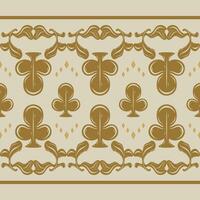 Delicate Flourish Spade Scroll Ornament Botany Nature Inspired with Gold on Greenish Khaki Background Border Pattern. Ancient Byzantine Traditional Motif Textiles silk Weaves Handcraft Tile Mosaic Rug vector