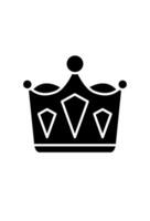Simple, elegant crown icon, representing power and distinction. Minimalist royal crown, perfect for kingly or queenly themes vector