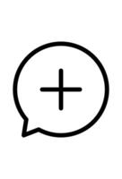 Add new message icon. Create chat, start conversation symbol vector