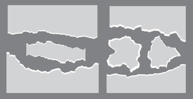 Adobe Illustrator Realistic paper rips texture background vector