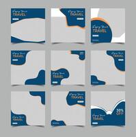 Six different travel posters with different designs vector