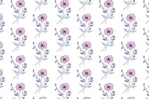elegant floral pattern created using continuous line drawing technique of roses and leaves for wallpaper fashion wrapping textile pillow and kitchen fabric design vector