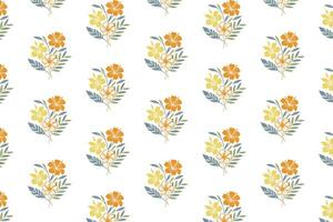 botanical floral pattern created with hand drawn continuous line elements perfect for textile usage in fashion accessories pillow covers kitchen fabric and wrapping paper vector