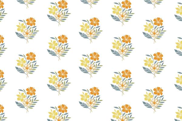 botanical floral pattern created with hand drawn continuous line elements perfect for textile usage in fashion accessories pillow covers kitchen fabric and wrapping paper