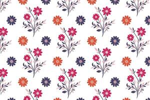 hand drawn floral line pattern showcasing cotton flowers and leaves for use in wrapping paper textile pillow covers and table top vector