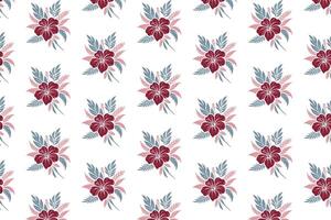 abstract floral pattern design using one line sketching technique for rose flowers and botanical shapes for home textile fashion kitchen wear and wrapping usage vector