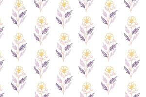 line art rose floral pattern with simple continuous sketch design suitable for textile fashion packaging kitchen items pillow fabric and wrapping materials vector