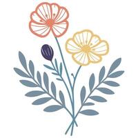 artistic outline flower and leaf pattern for use in textile wedding fashion projects cushions and home print design collections vector