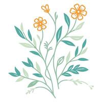 minimalist single line flower pattern with cotton elements ideal for home accessories fashion cushion designs artistic wedding invitations and fabric projects vector