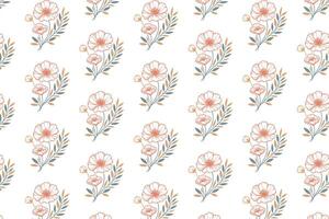 abstract one line flower sketch pattern for use in wrapping kitchen wear fabric fashion pillow covers and stylish home textile printing applications vector