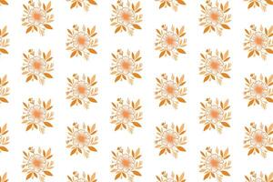 abstract floral pattern artwork made with single line botanical drawings for textile design kitchen wraps pillow fabric fashion prints and home items vector