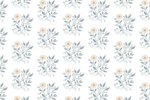 abstract single line floral pattern with continuous rose and leaf artwork for home textiles kitchen wrapping fabric fashion design and pillow cover applications vector
