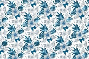 blue one line sketch pattern featuring cotton flower outlines for use in pillow covers textile fabric and wallpaper surfaces vector
