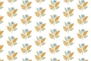 continuous line pattern featuring minimal floral elements for textile applications packaging and wallpaper vector