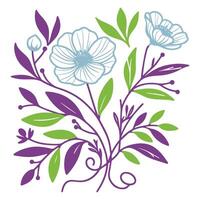 decorative floral line art featuring detailed blossom sketches for fashion apparel cushion fabric digital design summer prints and wedding themed stationery vector