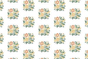 minimal line floral artwork with sketch style rose blossoms and leaf elements perfect for use in pillow textile wrapping paper kitchen fabric and fashion accessories vector