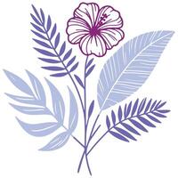 fine line botanical flower artwork for use in fashion apparel textile cushions digital wedding and fabric applications vector