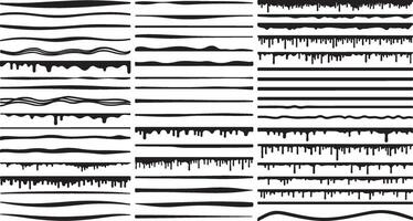 A Grid of Graphic Line Elements vector