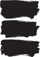 Abstract Black Brush Stroke on White Background vector