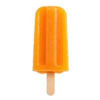 Orange Ice Pop on Stick Isolated on Transparent Background png