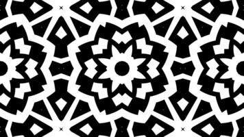 Abstract Kaleidoscope with geometric pattern animation. artistic flower pattern. video