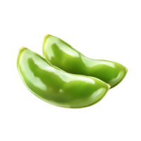 Isolated Green Soybean Pods Seeds Transparent Background png