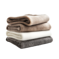 Warm Throw Blankets With Soft Textures on transparent background png