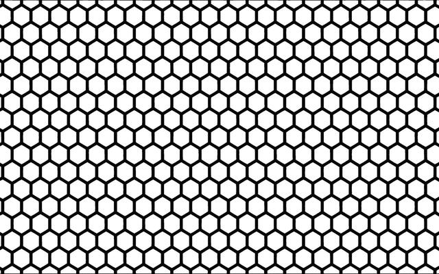 Black and white honeycomb pattern seamless background suitable for various design projects and applications
