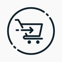Design Illustration graphic of checkouts icon with line style. Suitable for UI, mobile design, web design, etc. vector