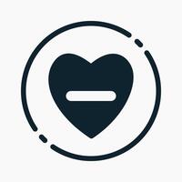 Design Illustration graphic of declining health icon with glyph style. Suitable for UI, mobile design, web design, etc. vector