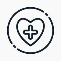Design Illustration graphic of health improvement icon with line style. Suitable for UI, mobile design, web design, etc. vector