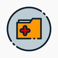 Design Illustration graphic of add files icon with colored outline style. Suitable for UI, mobile design, web design, etc. vector