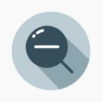 Design Illustration graphic of zoom out icon with flat style. Suitable for UI, mobile design, web design, etc. vector