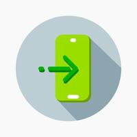 Design Illustration graphic of login icon with flat style. Suitable for UI, mobile design, web design, etc. vector