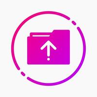 Design Illustration graphic of upload files icon with gradient style. Suitable for UI, mobile design, web design, etc. vector