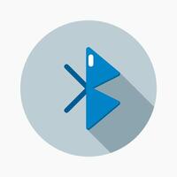 Design Illustration graphic of bluetooth icon with flat style. Suitable for UI, mobile design, web design, etc. vector
