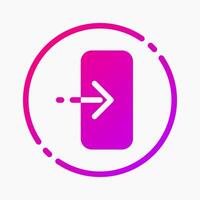 Design Illustration graphic of login icon with gradient style. Suitable for UI, mobile design, web design, etc. vector