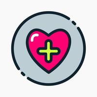 Design Illustration graphic of health improvement icon with colored outline style. Suitable for UI, mobile design, web design, etc. vector