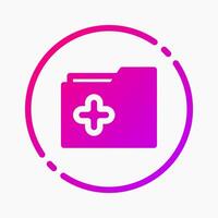 Design Illustration graphic of add files icon with gradient style. Suitable for UI, mobile design, web design, etc. vector