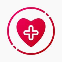 Design Illustration graphic of health improvement icon with gradient style. Suitable for UI, mobile design, web design, etc. vector