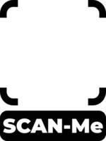 frame scanme with font on bottom vector