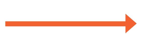 orange arrow icon on white background. flat style. arrow icon for your web site design, logo, app, UI. arrow indicated the direction symbol. curved arrow sign. vector