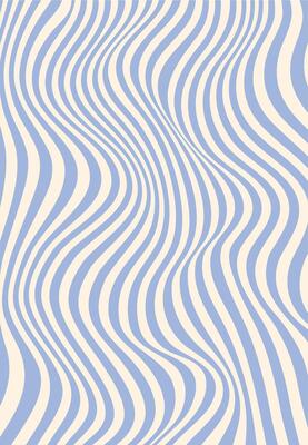 Vintage psychedelic blue wave groovy pattern