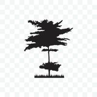Silhouette of a Tree, Tree Illustration vector