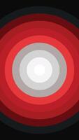 Abstract Red and White Concentric Circles Graphic Design vector