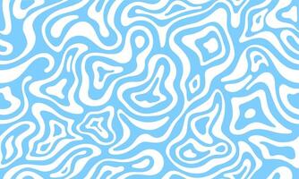 Psychedelic groovy pattern, water wave background vector
