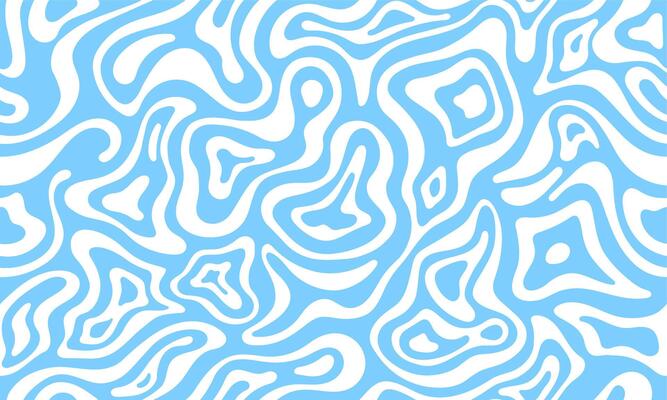 Psychedelic groovy pattern, water wave background