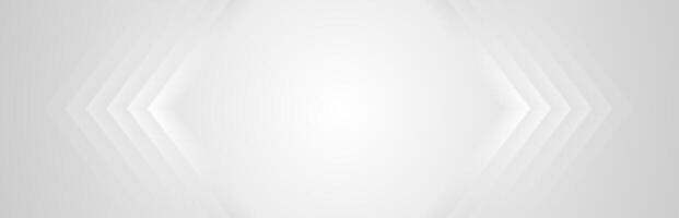 Grey white minimal arrows abstract technology background vector