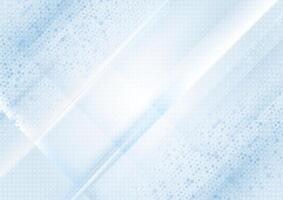 Bright blue minimal smooth striped abstract background vector